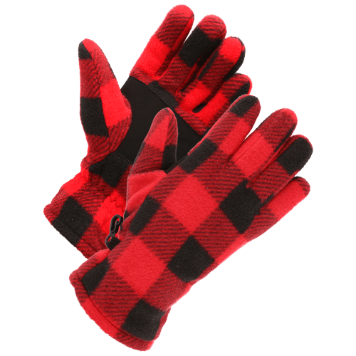 Natural Reflections Buffalo Plaid Fleece Gloves