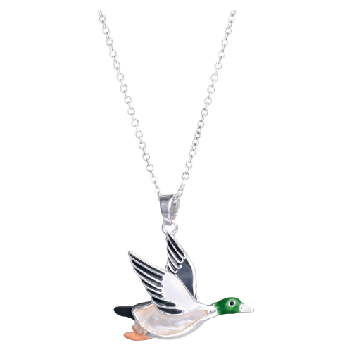 Amanda Blu Silver Mallard Necklace