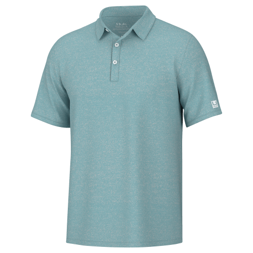 Huk Pursuit Heather Short-Sleeve Polo Shirt for Men