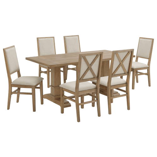 Crosley Joanna 7-Piece Dining Set with Upholstered Chairs
