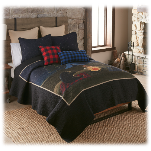 Donna Sharp Bear Campfire Decorative Quilt Set