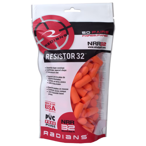 Radians Disposable Foam Earplugs