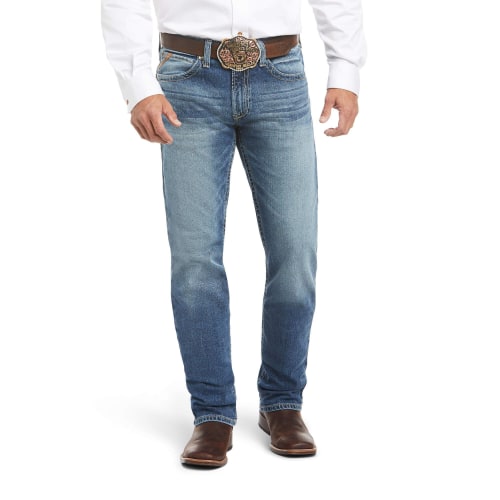 Ariat M4 Low-Rise Stretch Shoreway Straight-Leg Jeans for Men