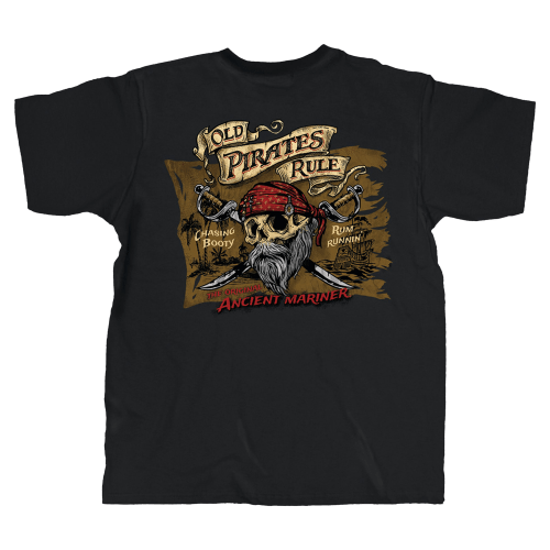 Old Guys Rule Old Pirates Short-Sleeve T-Shirt for Men