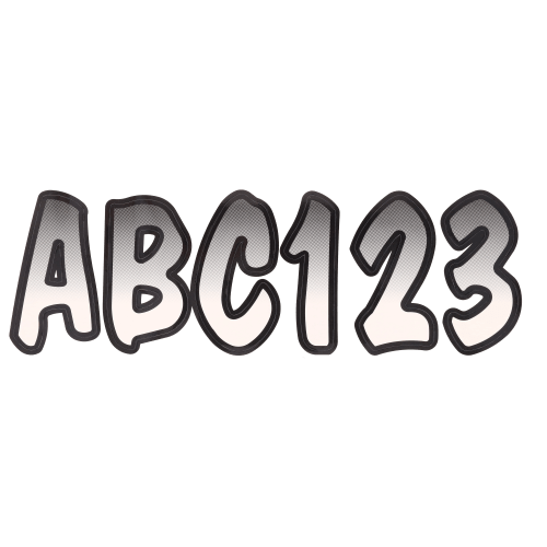 Bass Pro Shops Shaded Letter And Number Decal Kits