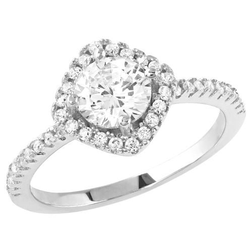 Montana Silversmiths Squarely Perfect Haloed Ring for Ladies