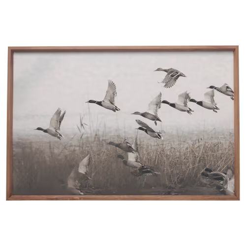 Open Road Brands Flying Ducks Framed Wall Art