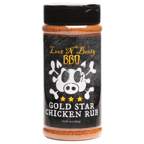 Loot N Booty Gold Star Chicken BBQ Rub and Seasoning