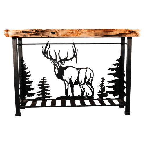 Antlerworx Elk Scene Sofa Table