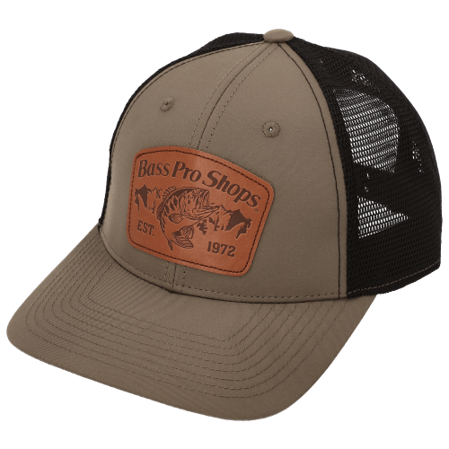 Bass Pro Shops Leather Patch Mesh-Back Cap
