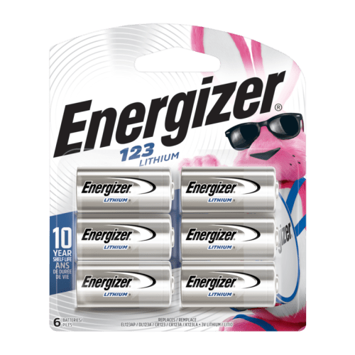 Energizer 123 3V Lithium Batteries 6-Pack
