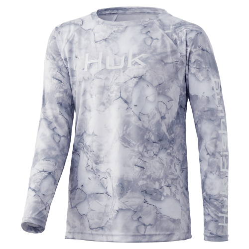 Huk Mossy Oak Fracture Pursuit Long-Sleeve Shirt for Kids