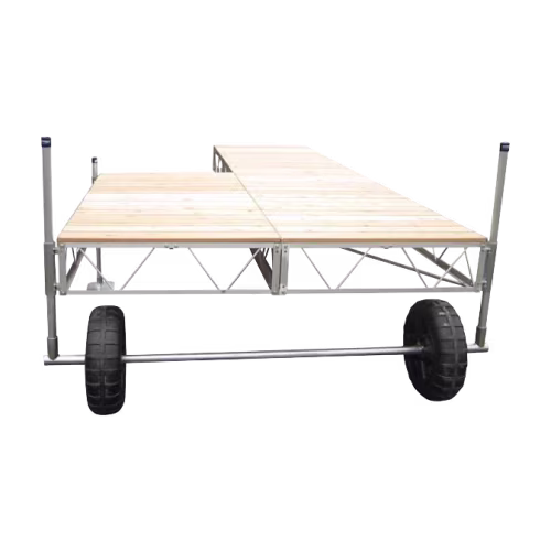 Patriot Docks Patio Roll-In Dock with Cedar Decking