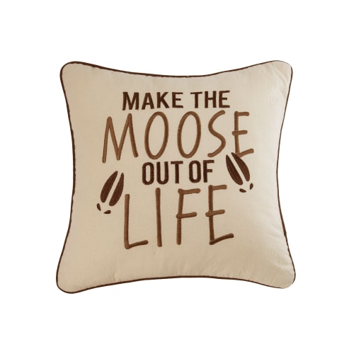 C&F Home Moose Out Of Life Decorative Pillow