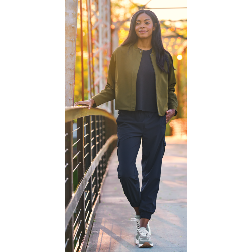 Natural Reflections Tech Stretch Cargo Joggers for Ladies