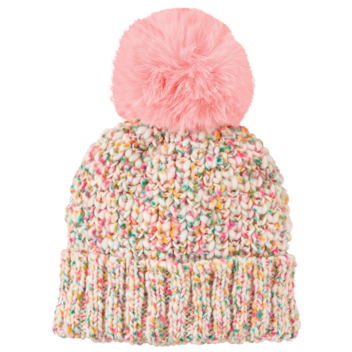 Grand Sierra Confetti Pom Cuff Beanie for Girls