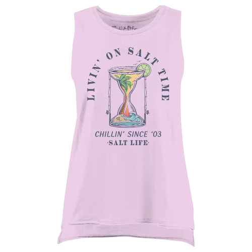 Salt Life Livin' On Salt Time Sleeveless Tank for Ladies