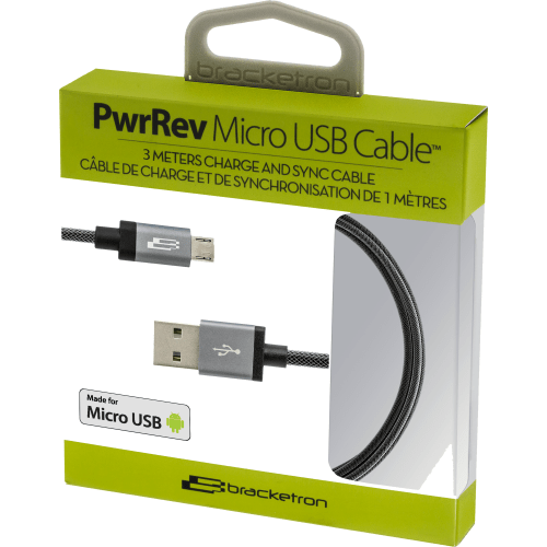 Bracketron PwrRev Micro-USB Cable