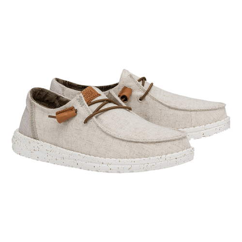 HEYDUDE Wendy Textured Canvas Shoes for Ladies