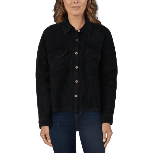 Natural Reflections Rib-Knit Shirt Jacket for Ladies
