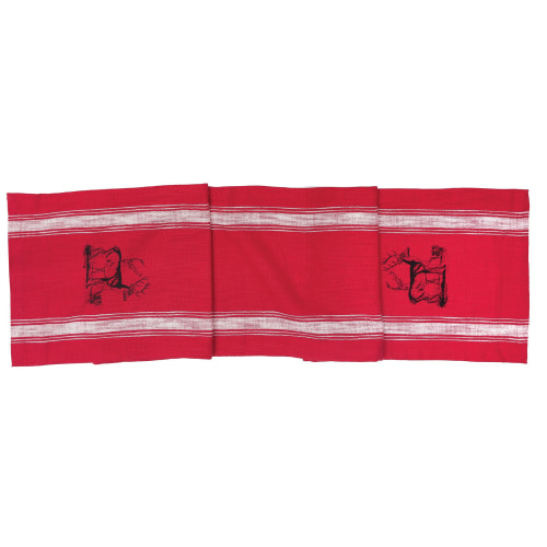 C&F Home Stag Feed Sack Deer Table Runner