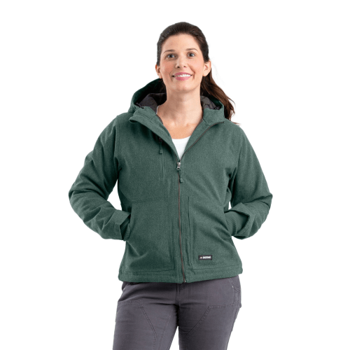 Berne Heathered Duck Hooded Jacket for Ladies