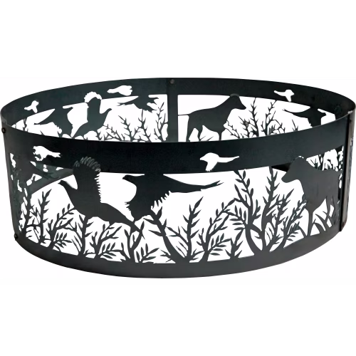 P&D Metal Works Dog & Pheasant Campfire Ring