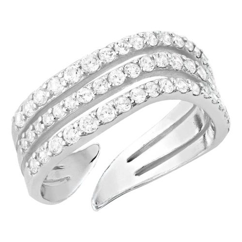 Montana Silversmiths Calm Waters Crystal Open Ring