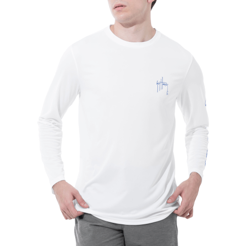 Guy Harvey Logo Long-Sleeve T-Shirt for Men