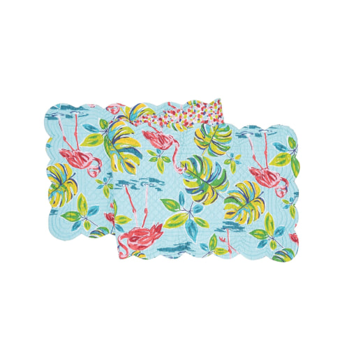 C&F Home Flamingo Garden Table Runner