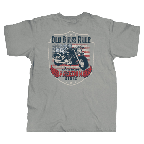 Old Guys Rule Freedom Rider Short-Sleeve T-Shirt for Men
