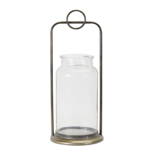 Melrose International Glass Jar Candle Holder 2-Pack
