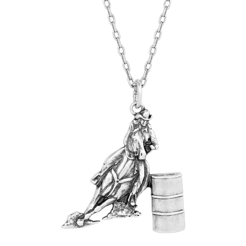 Montana Silversmiths Barrel Racer Pendant Necklace