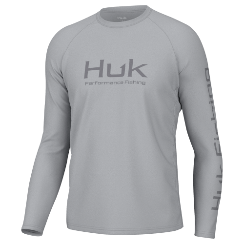 Huk Vented Pursuit Logo Graphic Long-Sleeve Shirt for Men