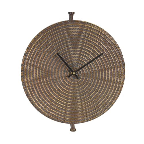 Melrose International Bronze Metal Wall Clock