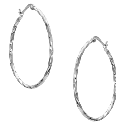 Montana Silversmiths Cut Rope Hoop Earrings