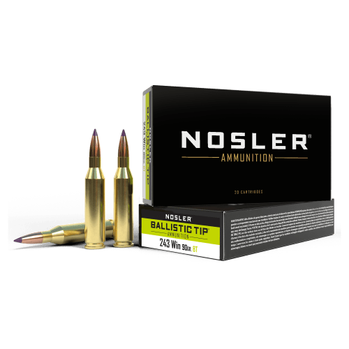 Nosler Ballistic Tip .243 Winchester 90 Grain Rifle Ammo