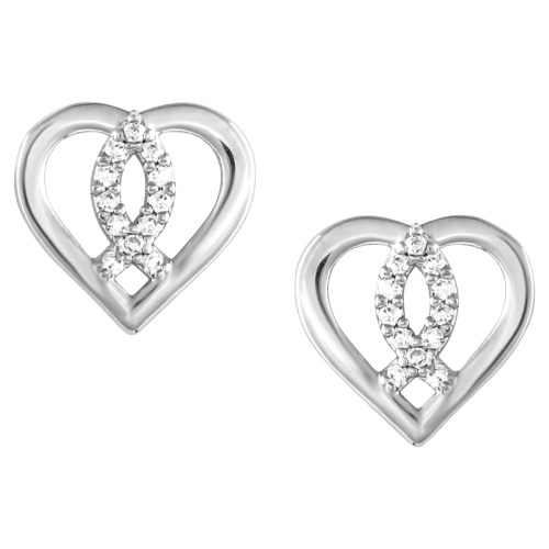 Montana Silversmiths Connected In Faith Crystal Post Earrings