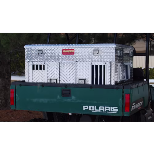 Owens Products Hunter Series Dual-Compartment UTV Dog Box with Top Storage