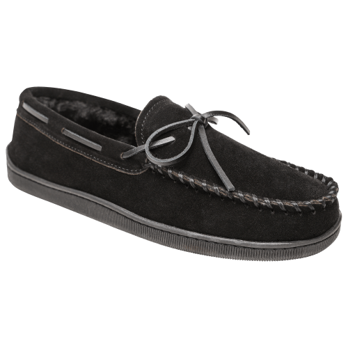 Minnetonka Moccasin Pile-Lined Hardsole Slip-On Shoes for Men