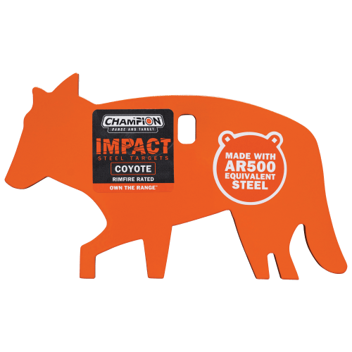 Champion Target Impact 1/4'' Steel Hanging Coyote Target