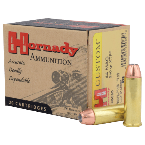Hornady Custom .44 Rem Mag 240 Grain JHP Pistol Ammo