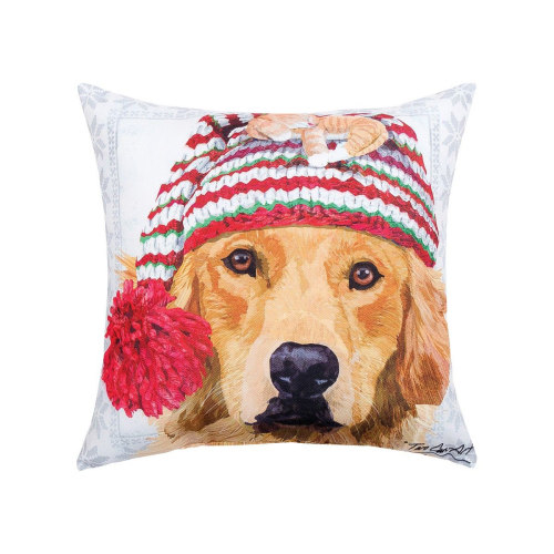 C&F Home Winter Hat Golden Decorative Pillow