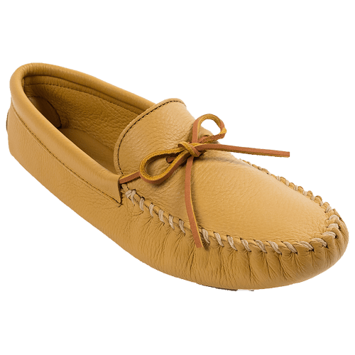 Minnetonka Double Deerskin Softsole Slippers for Men