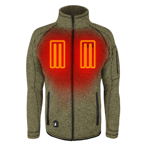 ActionHeat 5V Battery-Heated Sweater Jacket for Men