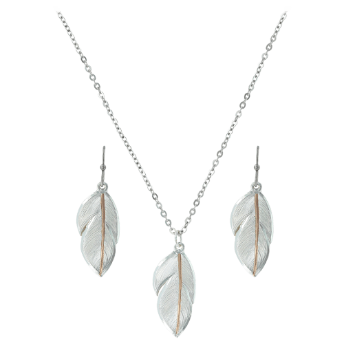 Montana Silversmiths Downy Feather Jewelry Set