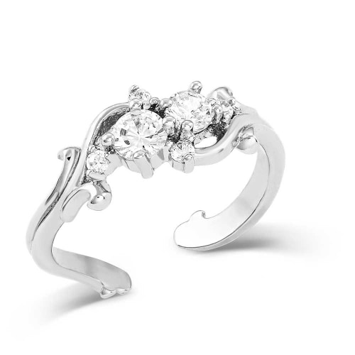 Montana Silversmiths Fiery Silver Crystal Ring