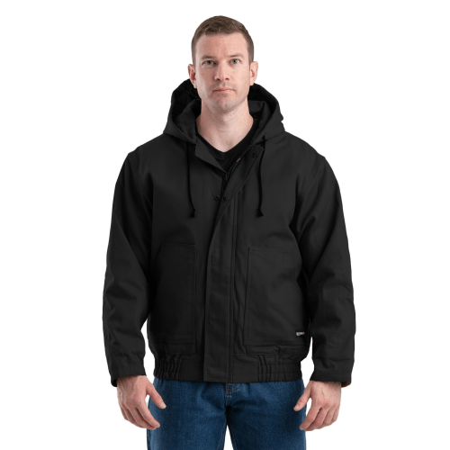 Berne Flame-Resistant Duck Hooded Jacket for Men