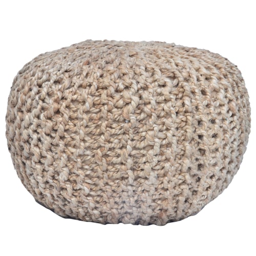 Crestview Collection Urban Jute Pouf