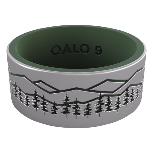 QALO Eva Shockey Smoky Mountains Silicone Ring for Men
